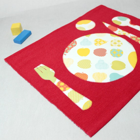 Kids Placemat Back To School Fabric Place Mats Setting Etsy