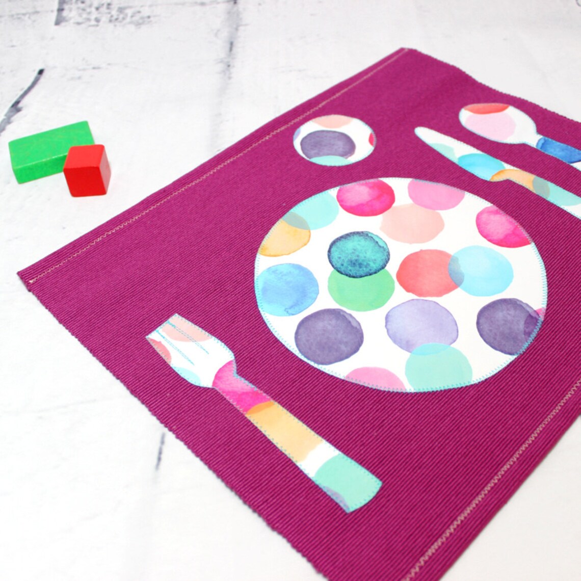 Kids Placemat Back to School Montessori Placemats Toddler Etsy