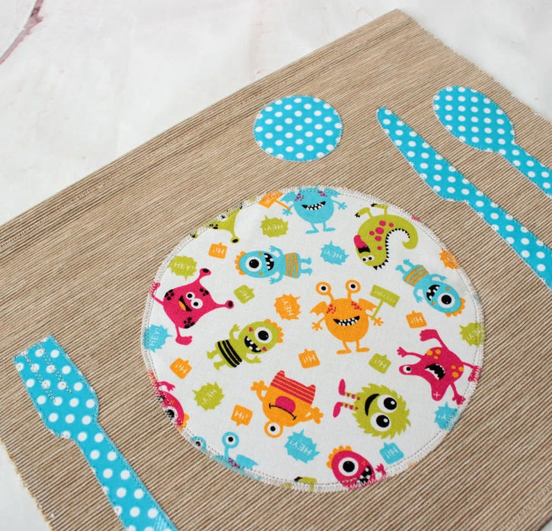Montessori Placemat Back to School Kids Placematboy Etsy
