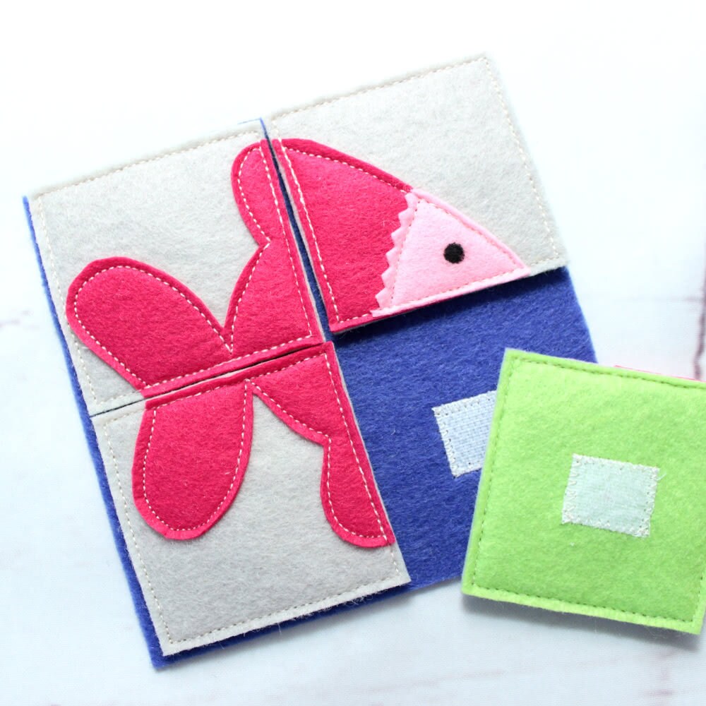 Soft Puzzle Montessori Fabric Baby Toys Busy Bags Felt Etsy