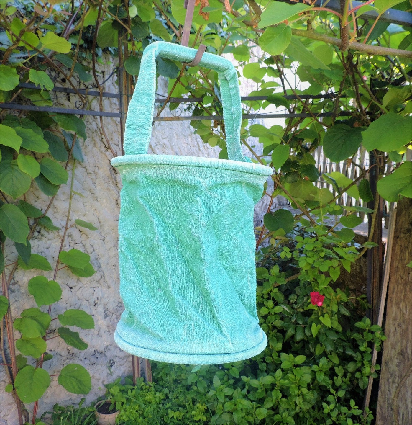 Seau à Eau Militaire | Toile de Bache Teintée Vert