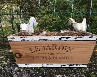 Nids  et jardinière bois