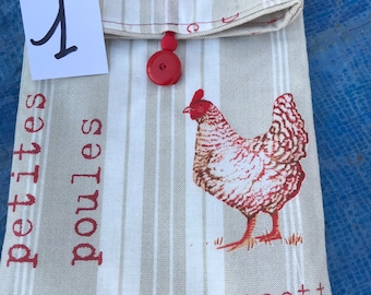 Pochette pour livre « les poulettes « 