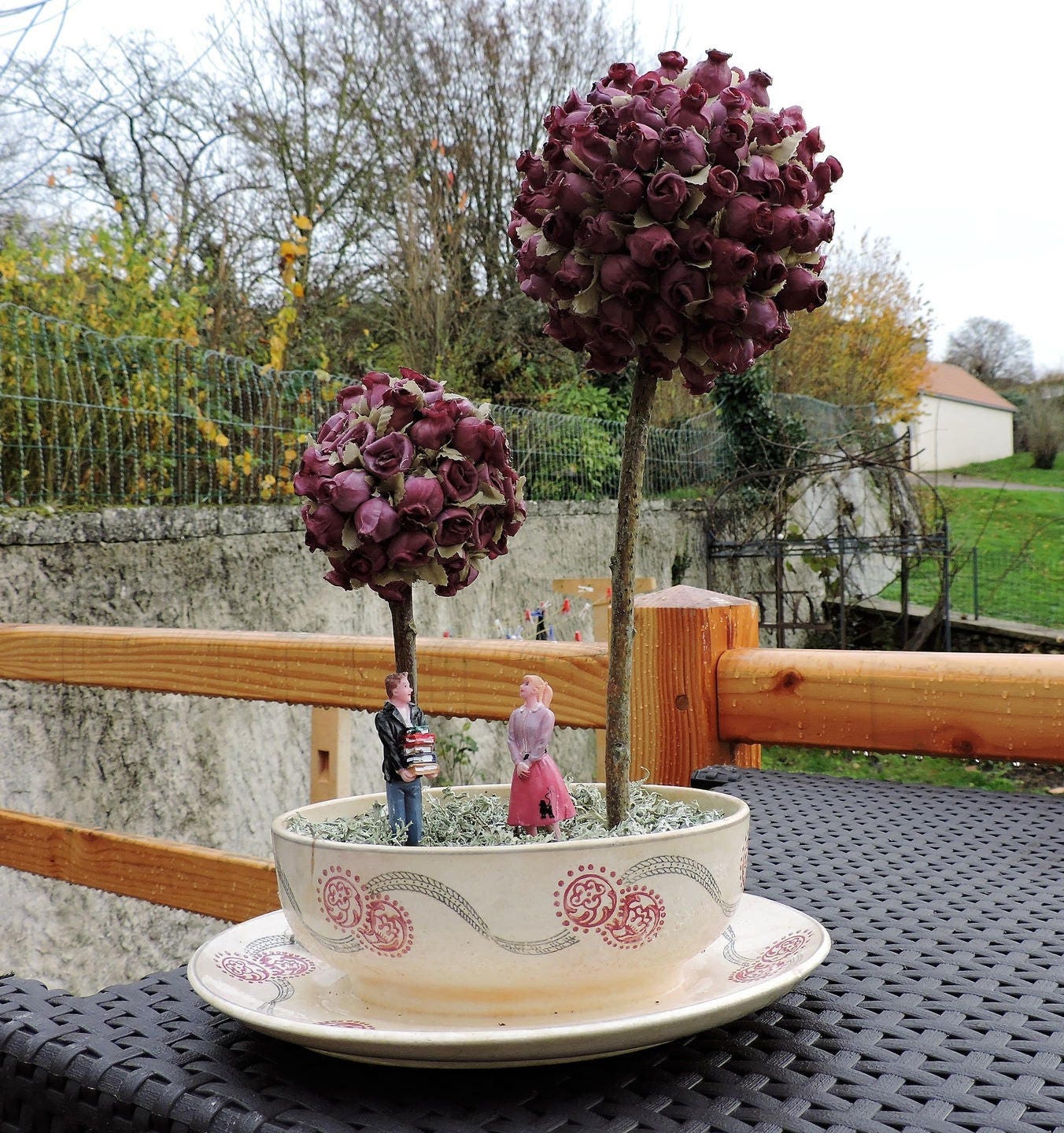 Sauciere Duo d'amoureux Esprit Upcycling