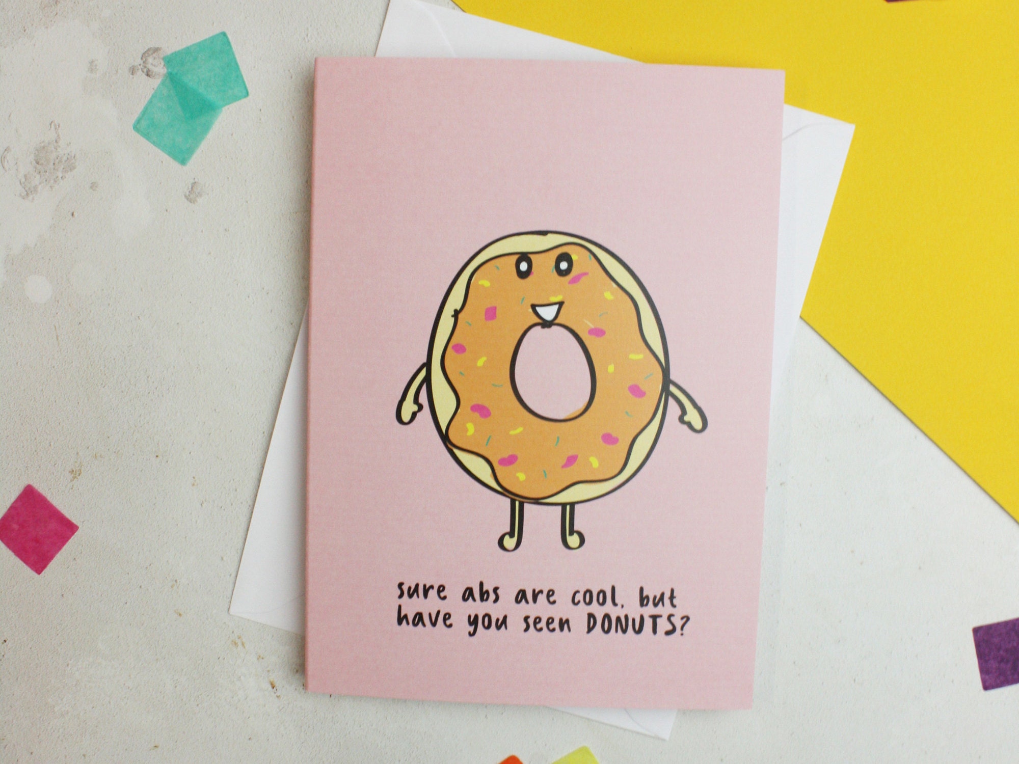 Gym Joke Gym Pun Donut Lovers Funny Food Pun Birthday Etsy