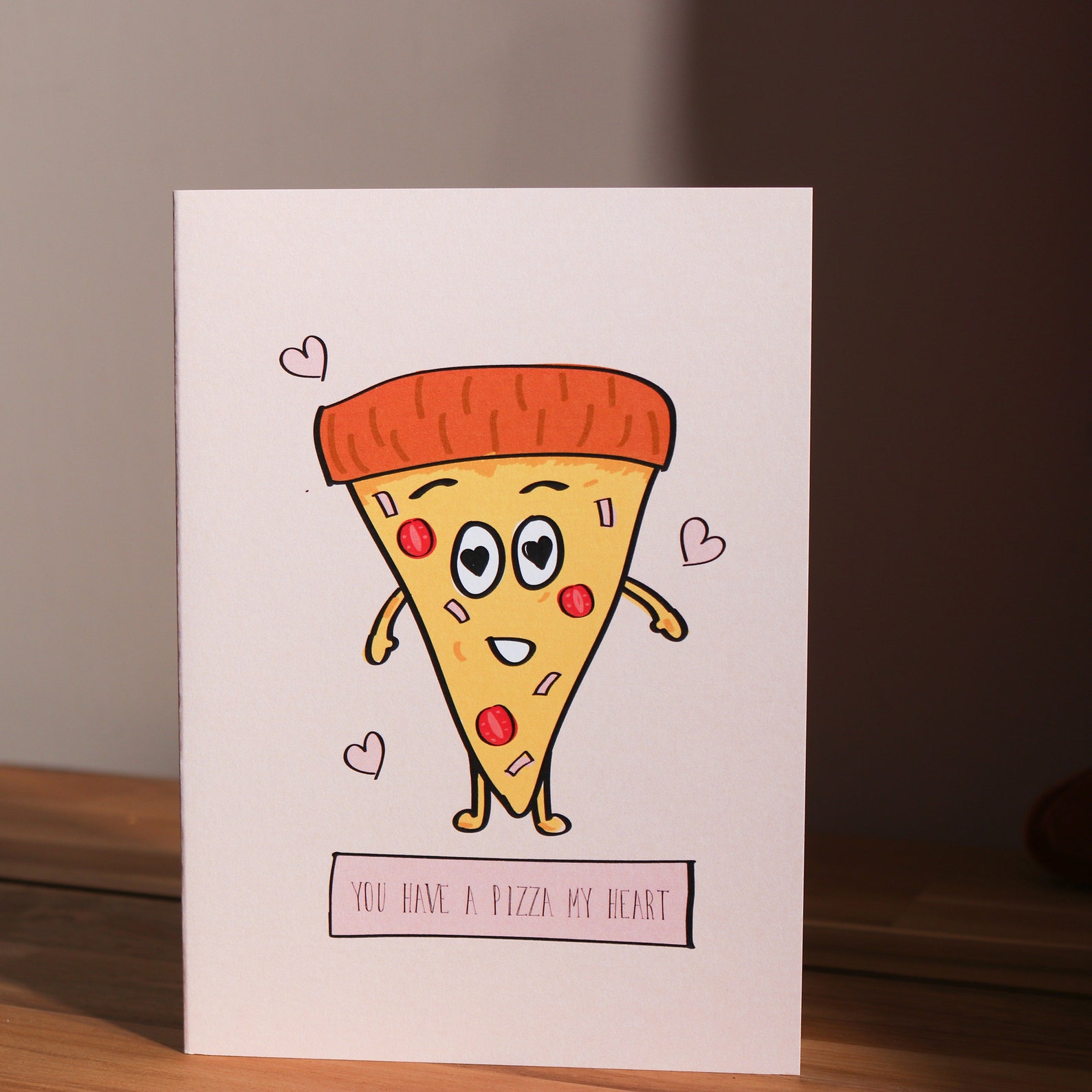 Funny Pizza Pun Valentine's Day Greeting Cards Cheeky Etsy