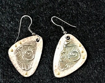 Swirly Fine Silver earrings