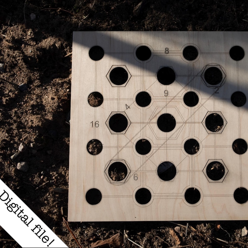 Seeding Square Template Etsy