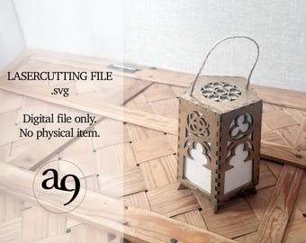 Medieval Lantern SVG File: 15th Century Style LED Table Decoration (Digital Download)