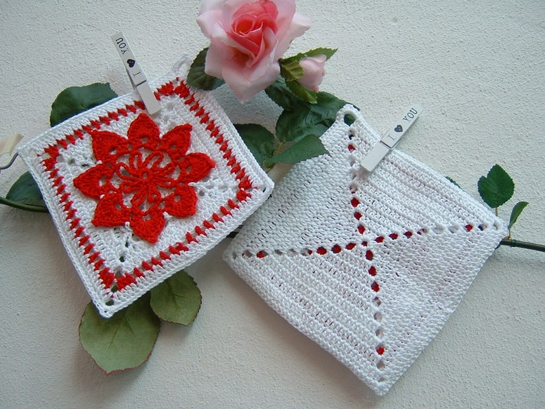 Caroline's Treasures - Coppia Di Presine Da Cucina Con Granchio Rosa, 7.5x7.5 Pollici, Made In USA - 2