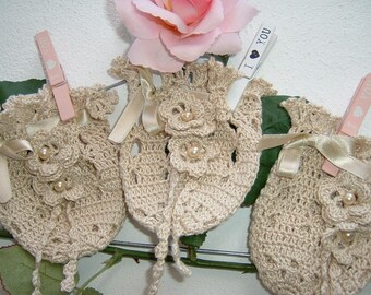 Sacchetto bomboniera Bomboniera in cotone ecru