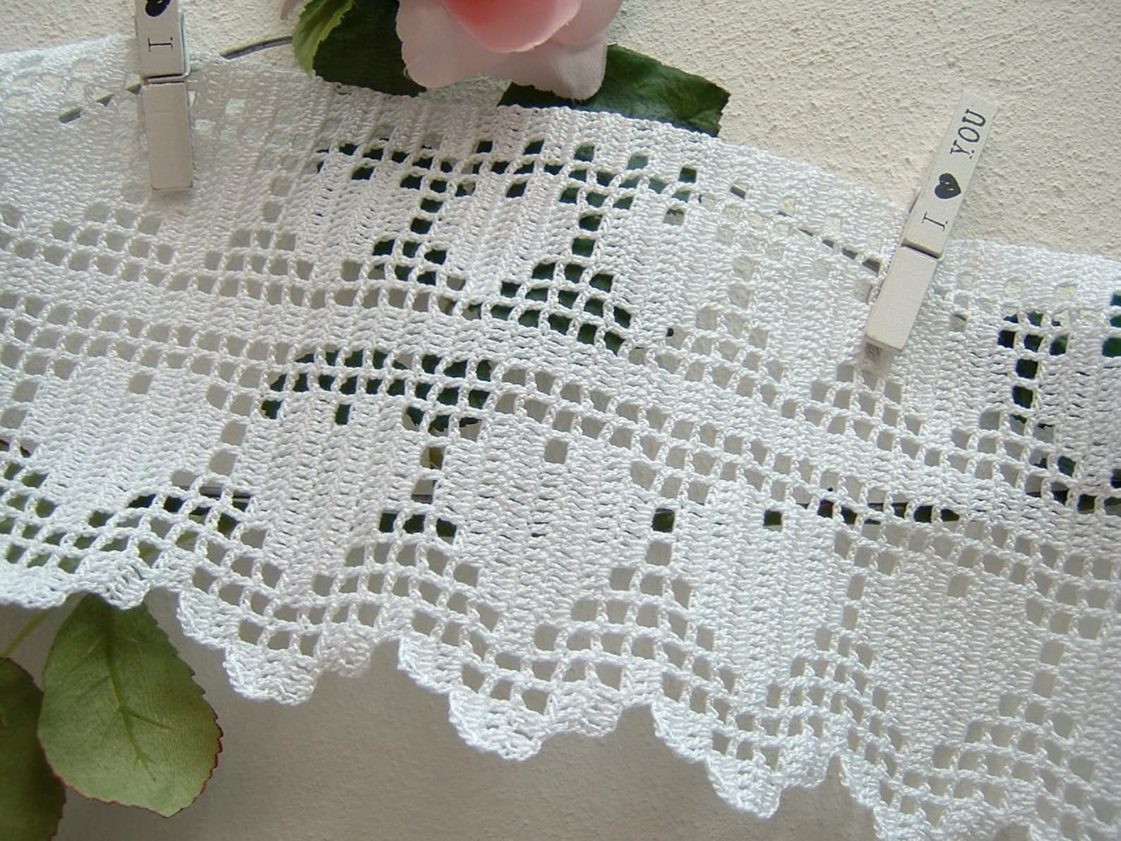 Tenda Beige Fait Main Au Crochet – Filet – Occasion Parfaite