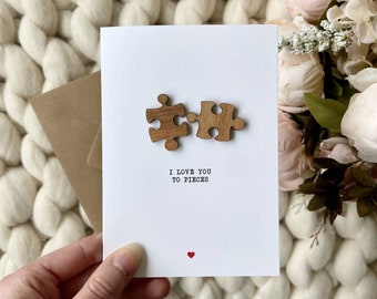 Jigsaw Pieces Love Card