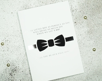 Silver Foil Will You Be My Page Boy Card