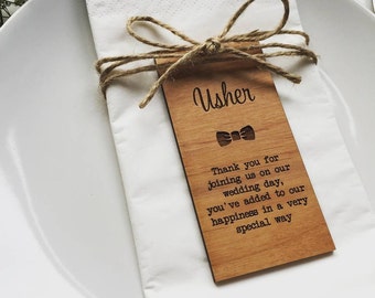 Usher Wooden Place Setting