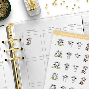 Adesivos de planejador frustrado / Adesivos de planejador funcional de personagem / Bullet Journal, Filofax, Erin Condren, planejador feliz