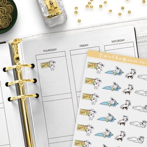 Lazy Day Planner Stickers / Character Functional Planner stickers / Bullet Journal, Filofax, Erin Condren, Happy Planner