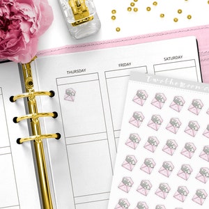 Pegatinas para el día de pago / Pegatinas funcionales para planificadores de iconos / Bullet Journal, Filofax, Erin Condren, Happy Planner