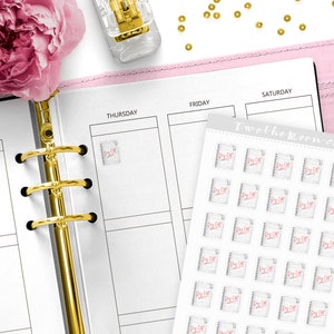 Pegatinas para planificadores de días libres / Pegatinas funcionales para planificadores de iconos / Bullet Journal, Filofax, Erin Condren, Happy Planner