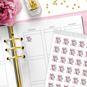 Adesivos para Planejador de Culinária e Assados / Adesivos para Planejador Funcional Icon / Bullet Journal, Filofax, Erin Condren, Happy Planner