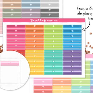 Hartlabel plannerstickers / functionele plannerstickers / Bullet Journal, Filofax, Erin Condren, Happy planner