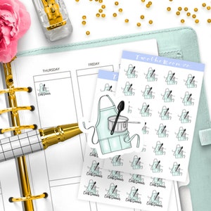 Adesivos Cook Dinner Planner / Adesivos Icon Functional Planner / Bullet Journal, Filofax, Erin Condren, Happy Planner