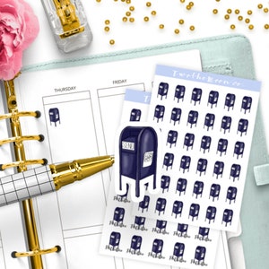 Pegatinas de oficina de correos / Pegatinas de planificador funcional Icon / Bullet Journal, Filofax, Erin Condren, Happy Planner