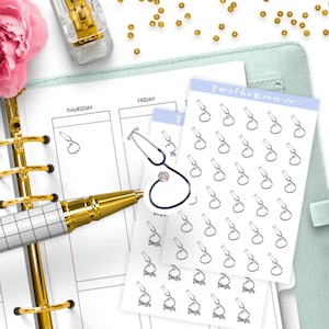 Doctor Stickers / Icon Functional Planner stickers / Bullet Journal, Filofax, Erin Condren, Happy Planner