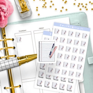 Hausaufgaben Sticker / Aufkleber / Bullet Journal, Filofax, Erin Condren, Happy Planner