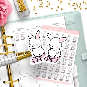 Pegatinas para planificadores funcionales de Bunn Weigh in/ Icon, Bullet Journal, Filofax, Erin Condren, Happy Planner