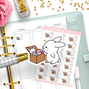 Bunn declutter-stickers/pictogram functionele planner stickers/Bullet Journal, Filofax, Erin Condren, Happy planner