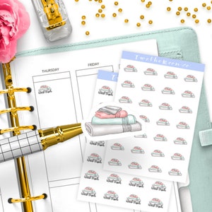 Washandjes planner stickers / pictogram functionele planner stickers / Bullet Journal, Filofax, Erin Condren, Happy planner