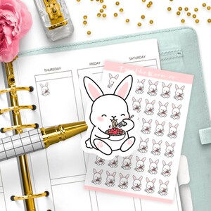 Bunn Pasta / Adesivos Icon Functional Planner / Bullet Journal, Filofax, Erin Condren, Happy Planner