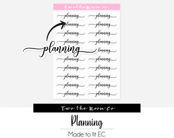 Planning Planner Stickers, Functional Bullet Journal Stickers