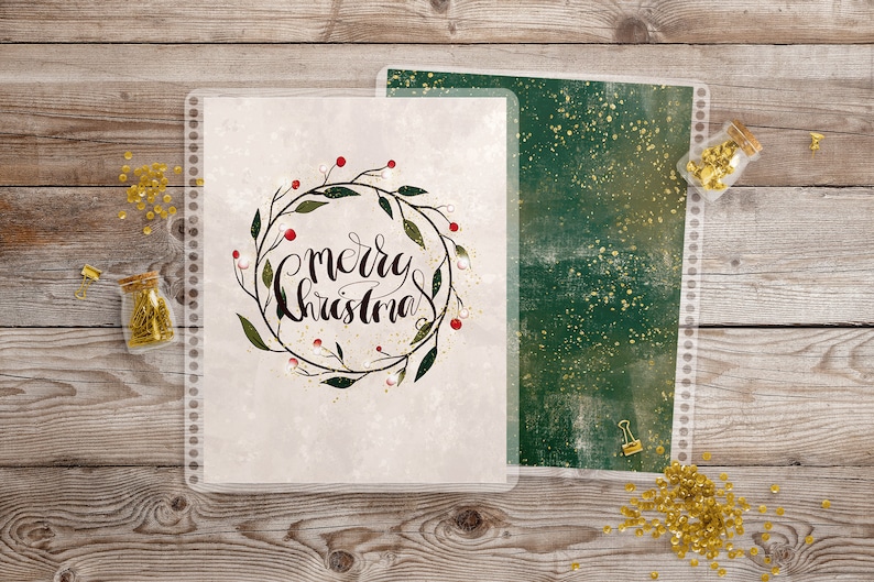 Christmas Planner Cover Interchangeable Cover Erin Condren Life Planner Cover
