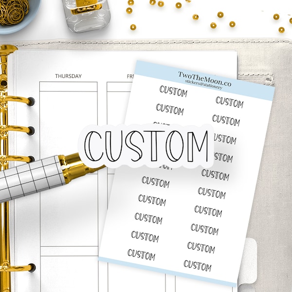 Custom Planner Stickers / Functional Planner stickers / Bullet Journal, Filofax, Erin Condren, Happy Planner