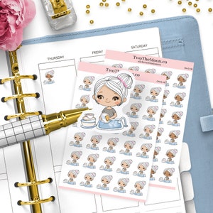 Olivia stickers afwas / pictogram functionele planner stickers / Bullet Journal, Filofax, Erin Condren, Happy planner