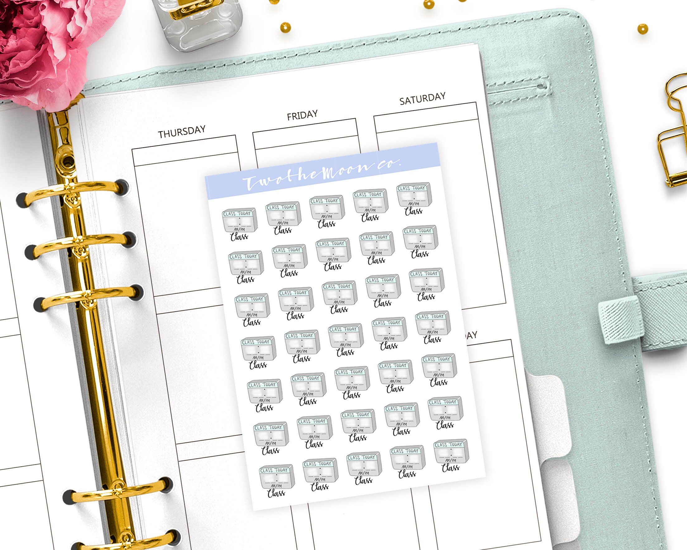Class Stickers / Icon Functional Planner Stickers / Bullet - Etsy