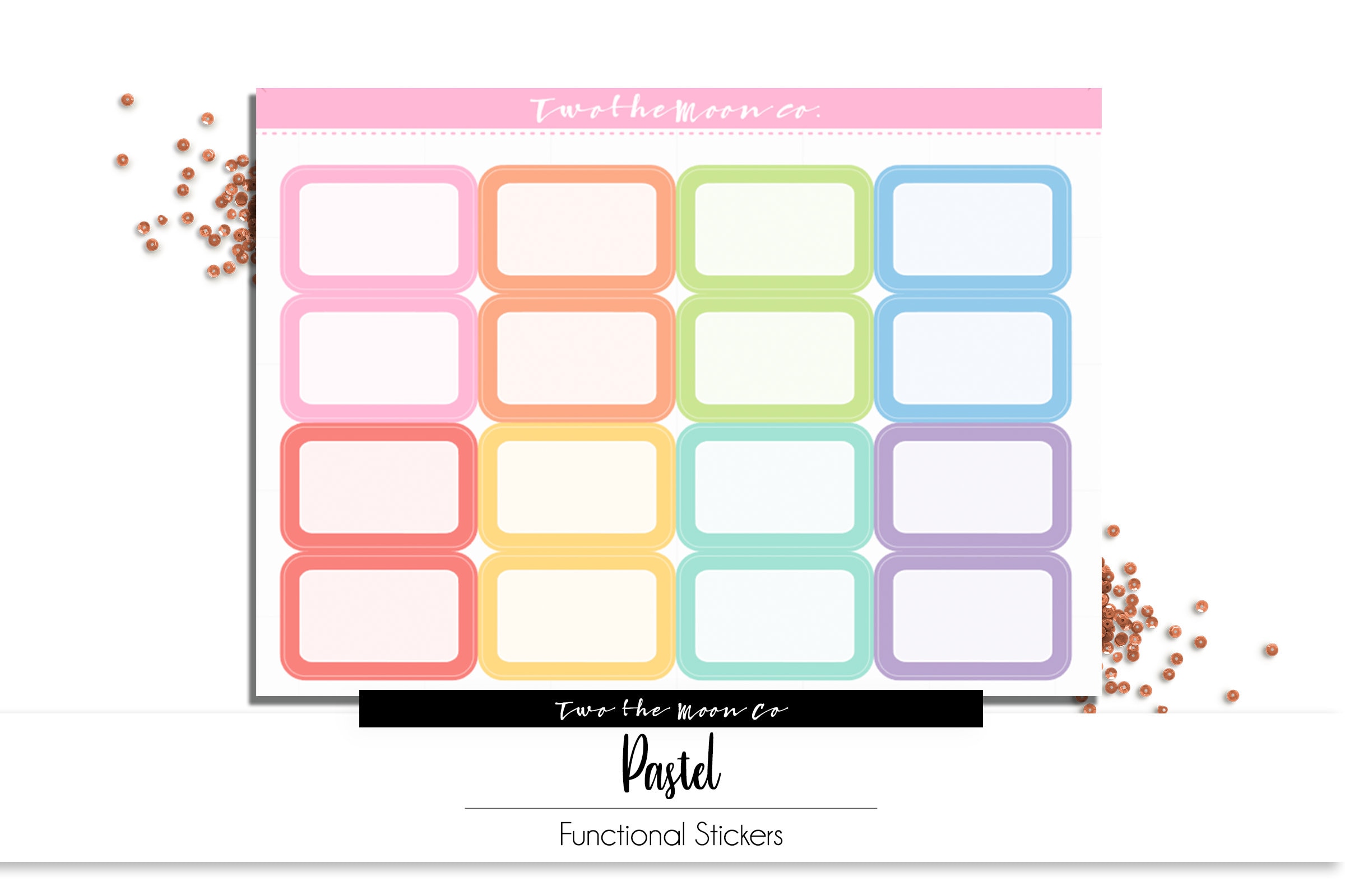 Half Box Planner Stickers / Functional Planner Stickers / Bullet ...