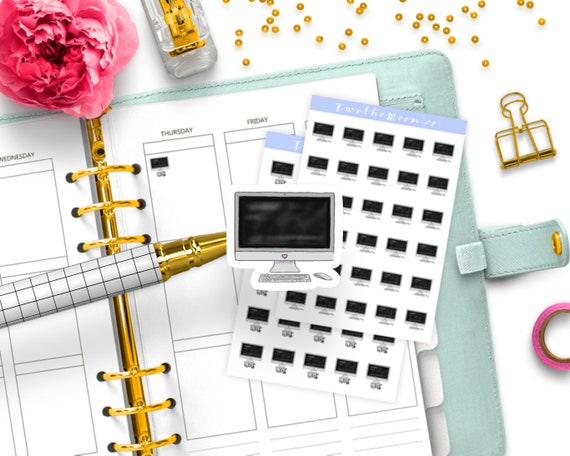 Work Planner Stickers / Icon Functional Planner Stickers / - Etsy