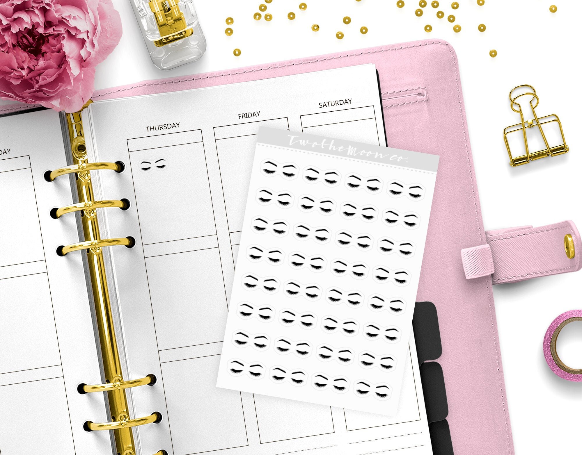 Stickers Beauty Planner / Stickers Icon Functional Planner / Bullet Journal, Filofax, Erin Condren, Happy Planner