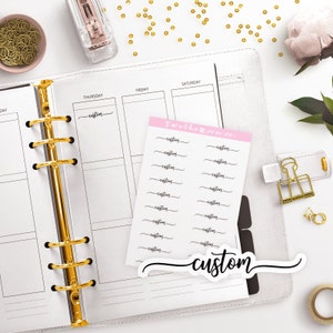 Custom Planner Stickers / Functional Planner stickers / Bullet Journal, Filofax, Erin Condren, Happy Planner