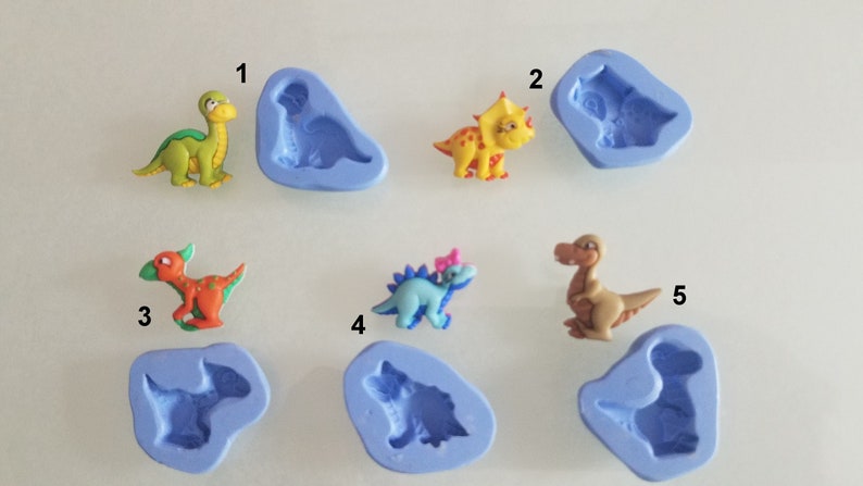 childlike dinosaurs silicone molds your choice