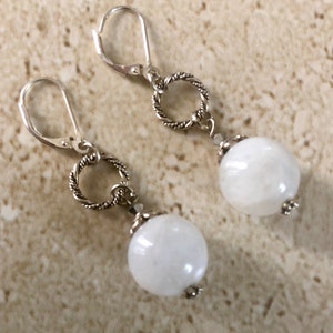 Moonstone Earrings Moonstone Dangle Earrings Moonstone Drop Earrings Gemstone Earrings Handmade Moonstone Earrings