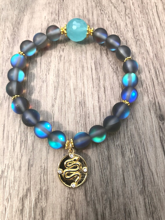 Mermaid Quartz Bracelet Snake Bracelet Snake Jewelry Mermaid