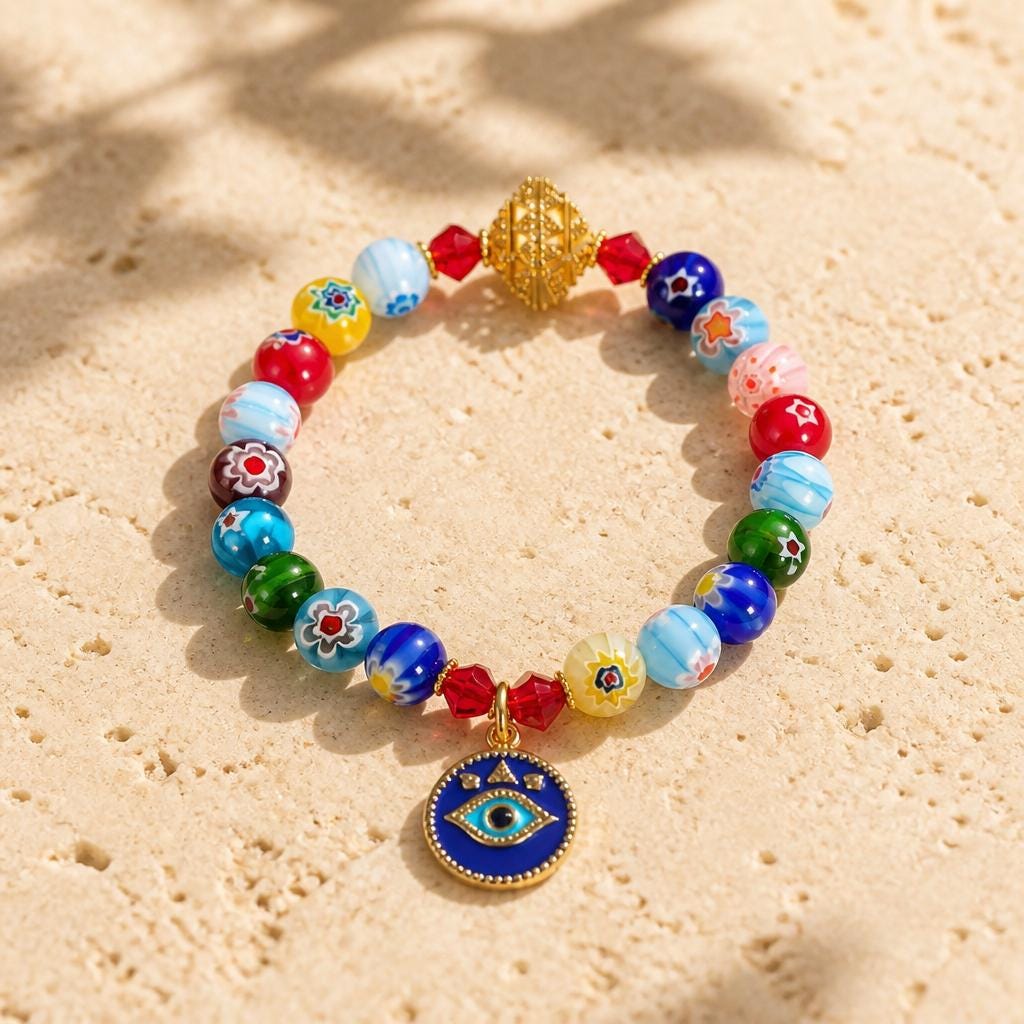 Millefiori Bracelets - Etsy