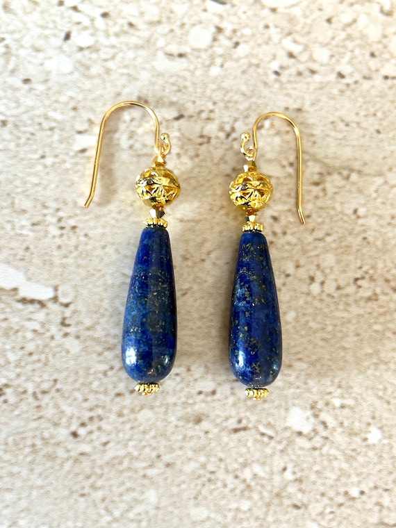 Bali Teardrop Gemstone Earrings Bali Teardrop Gemstone Earrings