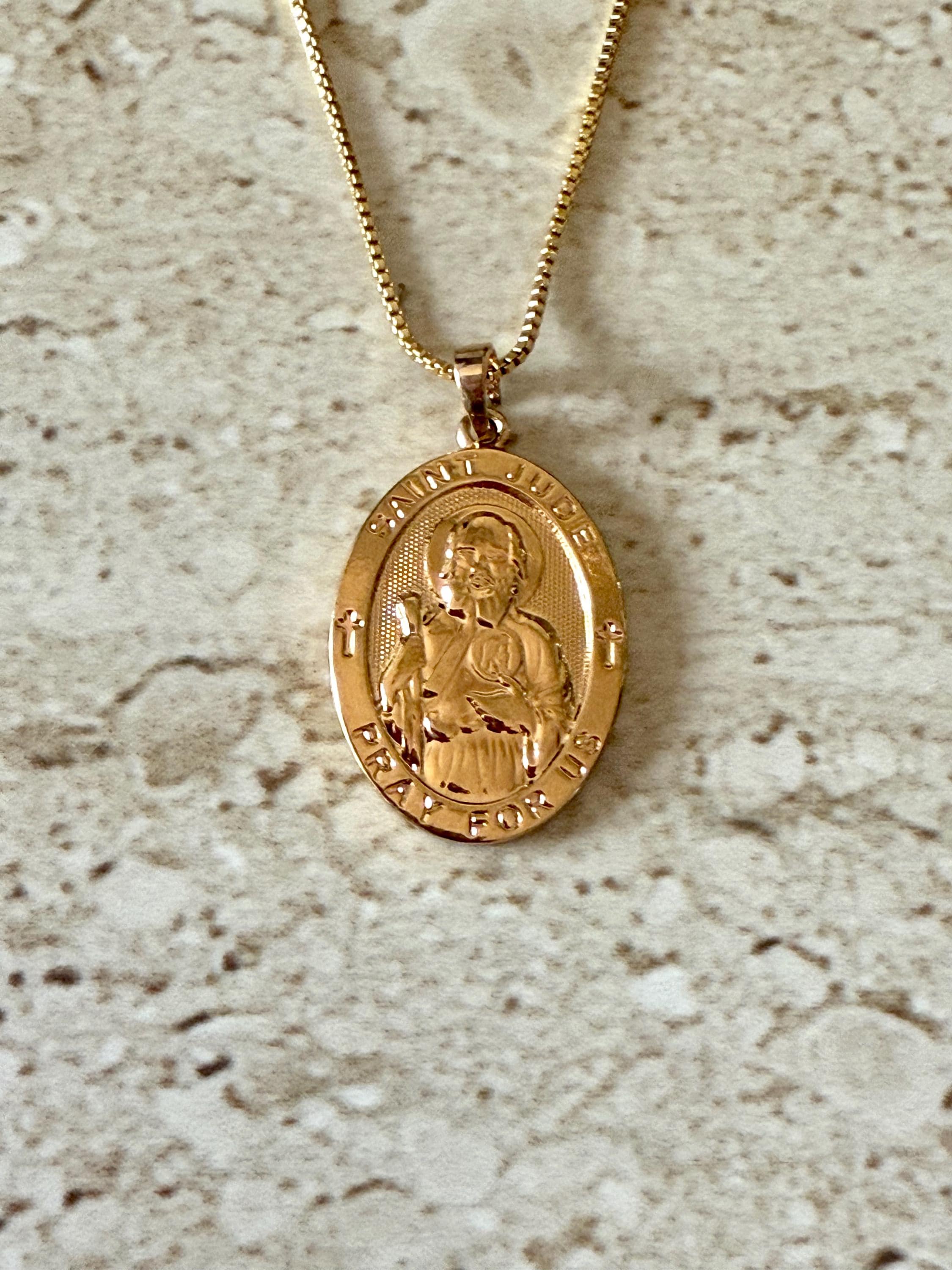 Saint Jude Pendant Saint Jude Necklace Saint Jude Patron Saint of