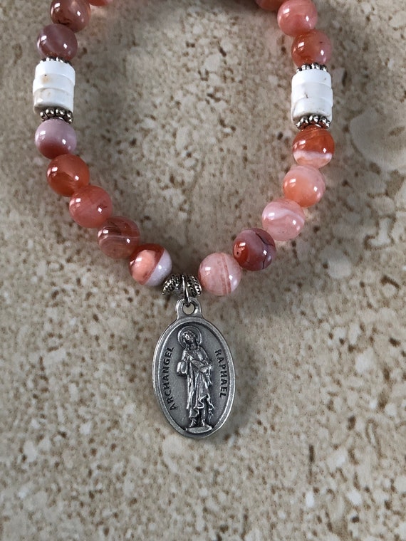 Saint Raphael Bracelet Arch Angel Raphael Bracelet Patron Saint of