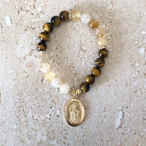 Saint Francis of Assisi Bracelet St Francis Bracelet Patron Saint of Pets and Animals Religious Bracelet Catholic Bracelet Religious Gift